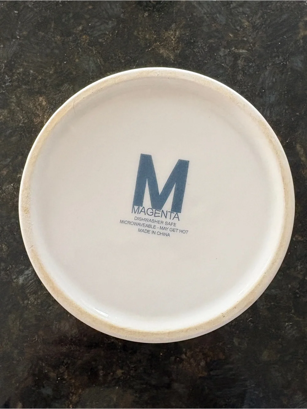 🤍Magenta 🤍White Ceramic bowl for pets